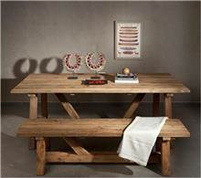 שולחן מעץ טיק