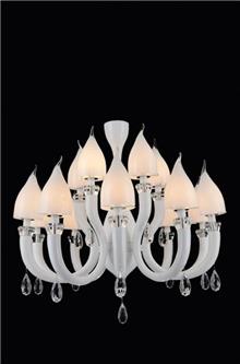 שנדליר 12 קנים מבית ברק תאורה