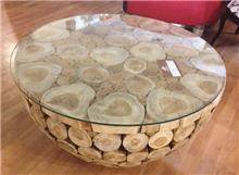 שולחן קפה מבולי עץ