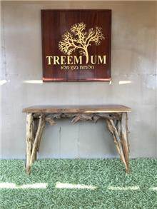קונסולה כפרית שורש טיק - Treemium - חלומות בעץ מלא