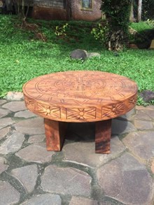 שולחן סלון כפרי עבודת יד - Treemium - חלומות בעץ מלא