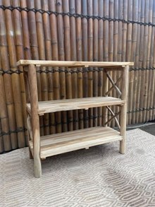 ספרייה טיק צעיר דגם JBF-282 גימור עץ וינטג