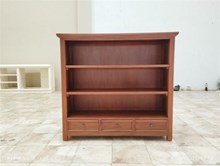 ספרייה עץ מלא מהגוני גימור אקסלנט